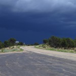 Onweer dreigt boven Grand Canyon