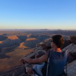 Uitzicht over Valley of the Gods en Monument Valley
